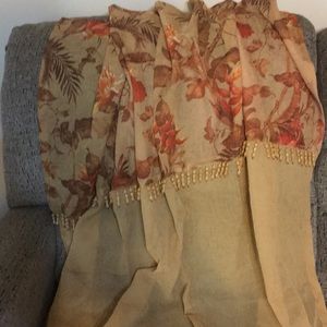 Stunning Window Curtains with Scarf